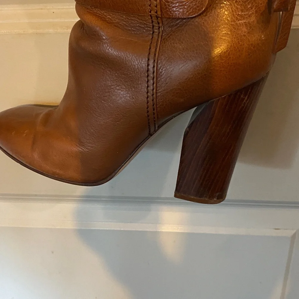 Casadei Brown Leather thigh High Boots size 39